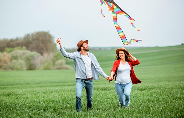 Couple on a walk